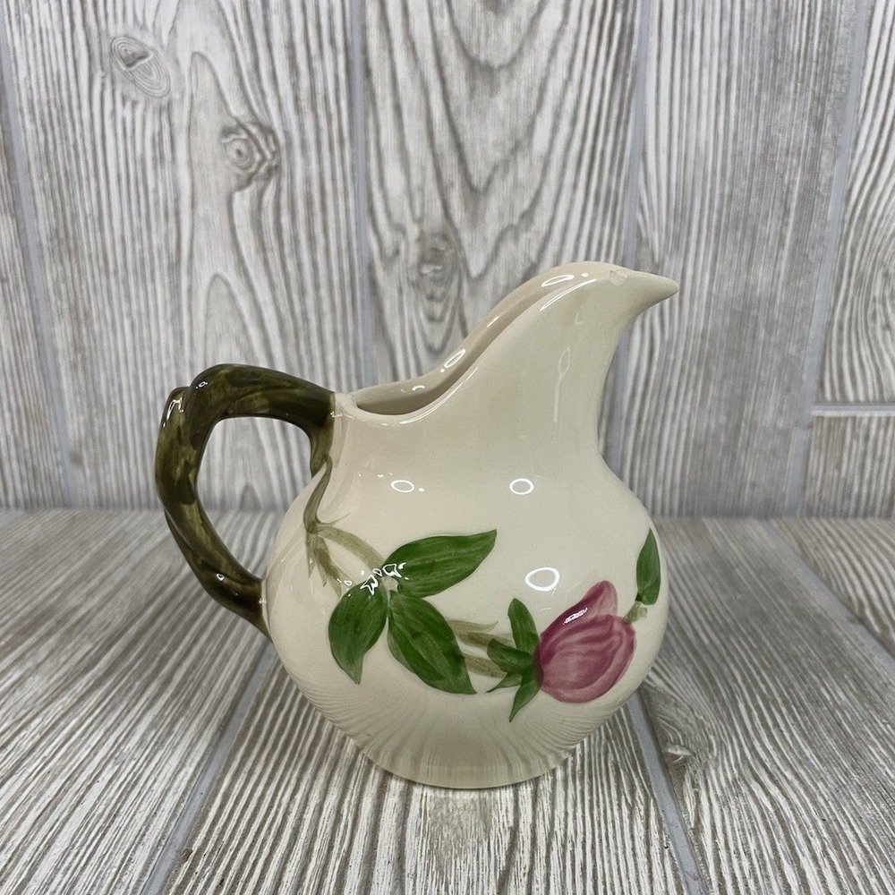 Franciscan Desert Rose Bud Creamer Vintage Earthenware Pink Floral 4 Inch Tall